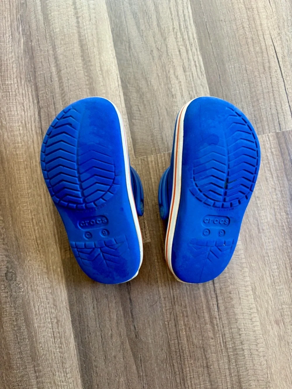 CROCS Kids Blue Slip-On Clogs with Back Strap